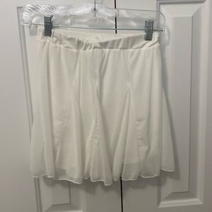 white skirt